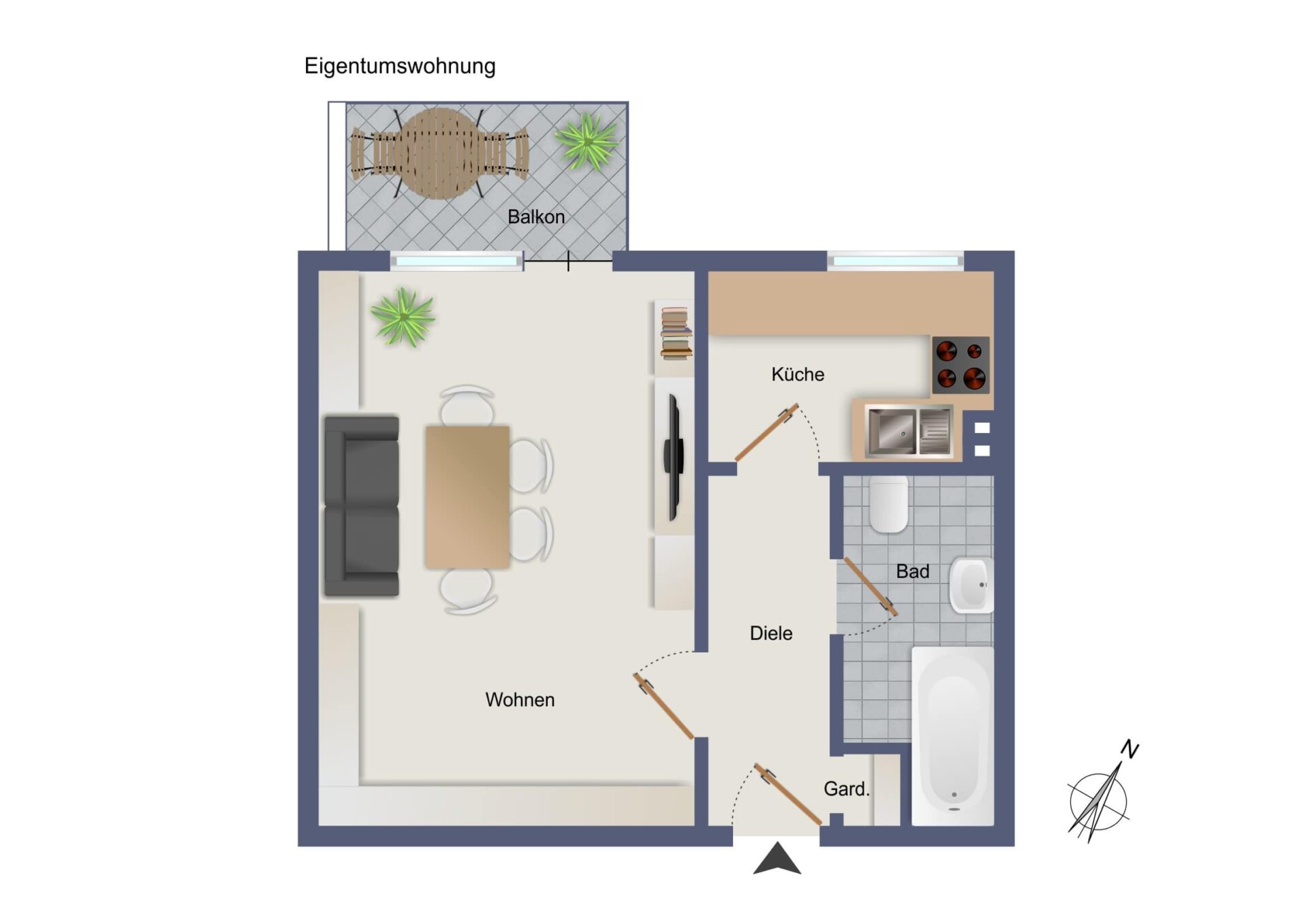 Gemütliches Apartment in Mönchengladbach